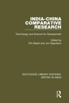 India-China Comparative Research : Technology and Science for Development