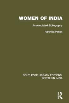 Women of India : An Annotated Bibliography