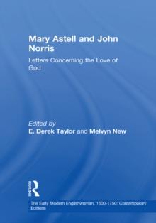 Mary Astell and John Norris : Letters Concerning the Love of God