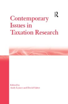 Contemporary Issues in Taxation Research