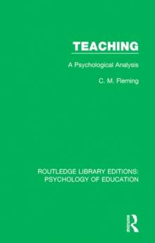 Teaching : A Psychological Analysis