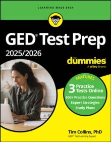 GED Test Prep 2025/2026 For Dummies : Book + 3 Practice Tests Online