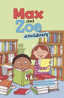 Max and Zoe at the Library