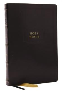 KJV Holy Bible with Apocrypha and 73,000 Center-Column Cross References, Black Leathersoft, Red Letter, Comfort Print: King James Version