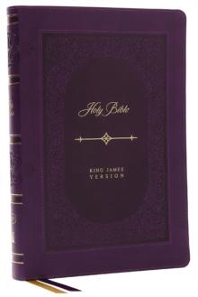 KJV Holy Bible: Giant Print Thinline Bible, Purple Leathersoft, Red Letter, Comfort Print: King James Version (Vintage Series)