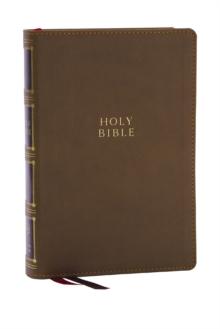 KJV Holy Bible: Compact Bible with 43,000 Center-Column Cross References, Brown Leathersoft, Red Letter, Comfort Print: King James Version