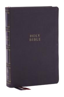 KJV Holy Bible: Compact Bible with 43,000 Center-Column Cross References, Gray Leathersoft, Red Letter, Comfort Print (Thumb Indexing): King James Version