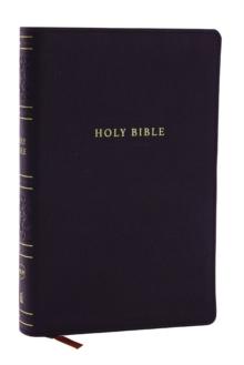 NKJV Personal Size Large Print Bible with 43,000 Cross References, Black Leathersoft, Red Letter, Comfort Print