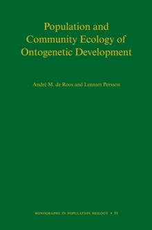 Population and Community Ecology of Ontogenetic Development