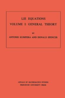 Lie Equations, Vol. I : General Theory. (AM-73)