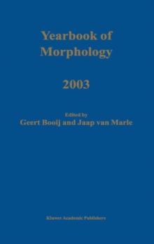 Yearbook of Morphology 2003