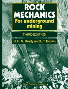 Rock Mechanics : For underground mining