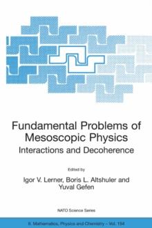 Fundamental Problems of Mesoscopic Physics : Interactions and Decoherence