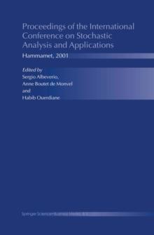 Proceedings of the International Conference on Stochastic Analysis and Applications : Hammamet, 2001