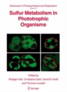 Sulfur Metabolism in Phototrophic Organisms