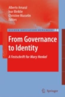 From Governance to Identity : A Festschrift for Mary Henkel