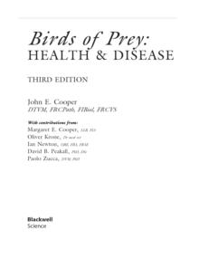 Birds of Prey : Health and Disease