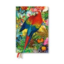 Tropical Garden (Nature Montages) Midi 12-month Vertical Hardback Dayplanner 2025 (Elastic Band Closure)