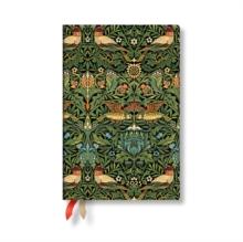 Morris Birds (William Morris) Mini 12-month Horizontal Softcover Flexi Dayplanner 2025 (Elastic Band Closure)