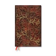 Wildwood (Tree of Life) Maxi 12-month Horizontal Softcover Flexi Dayplanner 2025 (Elastic Band Closure)