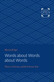 Words about Words about Words