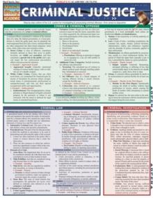 Criminal Justice : QuickStudy Reference Guide