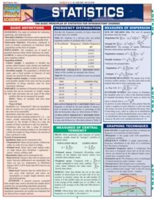 Statistics : a QuickStudy Laminated Reference Guide