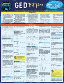 GED Test Prep - Mathematical Reasoning : a QuickStudy Laminated Reference Guide