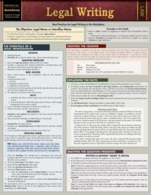 Legal Writing : QuickStudy Laminated Reference Guide