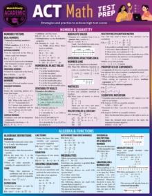 ACT Math Test Prep : a QuickStudy Reference Guide