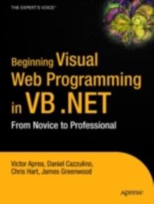 Beginning Visual Web Programming in VB .NET : From Novice to Professional