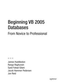 Beginning VB 2005 Databases : From Novice to Professional