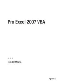 Pro Excel 2007 VBA