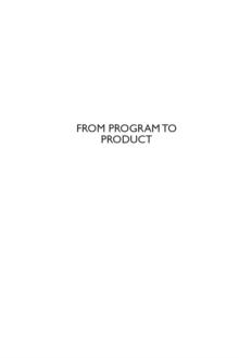 From Program to Product : Turning Your Code into a Saleable Product