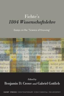 Fichte's 1804 Wissenschaftslehre : Essays on the "Science of Knowing"