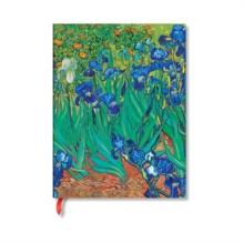 Van Goghs Irises Mini Unlined Hardback Journal (Elastic Band Closure)