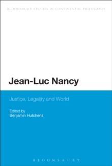 Jean-Luc Nancy : Justice, Legality and World