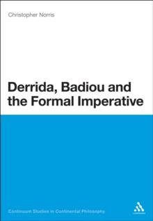 Derrida, Badiou and the Formal Imperative