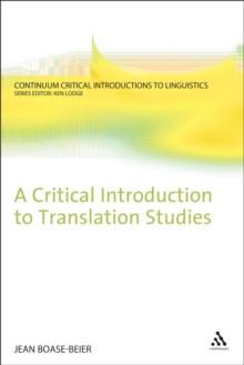 A Critical Introduction to Translation Studies