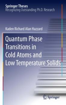 Quantum Phase Transitions in Cold Atoms and Low Temperature Solids