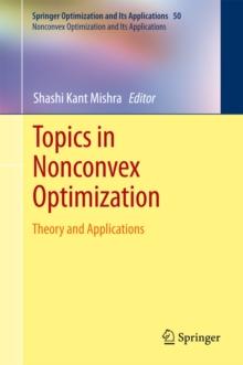 Topics in Nonconvex Optimization : Theory and Applications