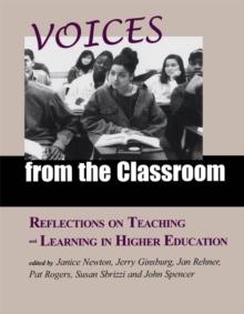 Voices from the Classroom : Reflections on Teaching and Learning in Higher Education