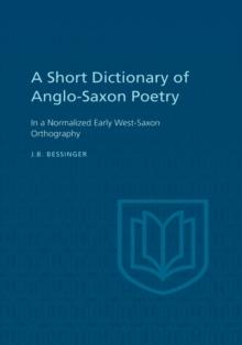 A Short Dictionary of Anglo-Saxon Poetry