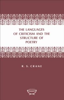 The Languages of Criticism and the Structure of Poetry