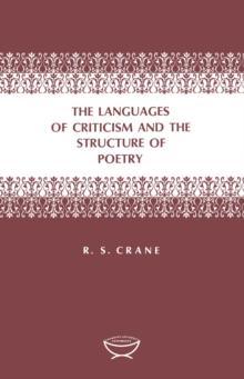 The Languages of Criticism and the Structure of Poetry