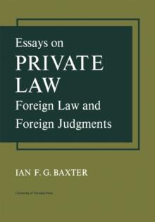 Essays on Private Law : Foreign Law and Foreign Judgments