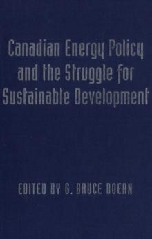 Canadian Energy Policy and the Struggle for Sustainable Development