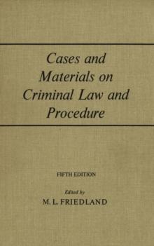 Cases and Materials on Criminal Law And