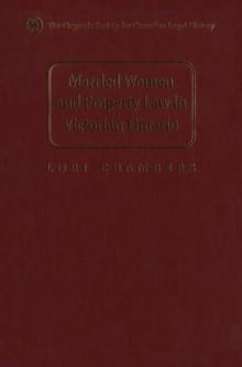 Married Women and the Law of Property in Victorian Ontario