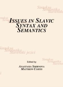 None Issues in Slavic Syntax and Semantics